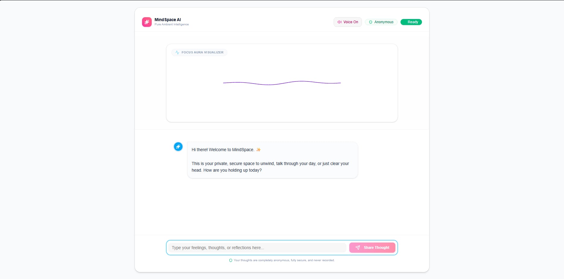 MindSpace AI Wellness Companion