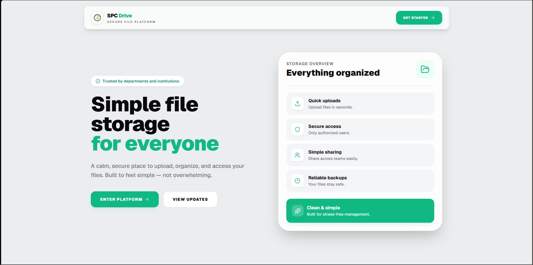 SPCDrive Secure Asset Repository